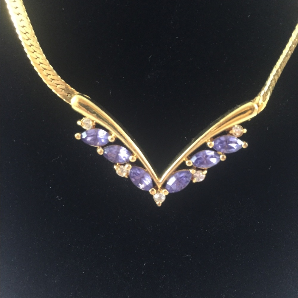 Vintage Avon Lavender Necklace